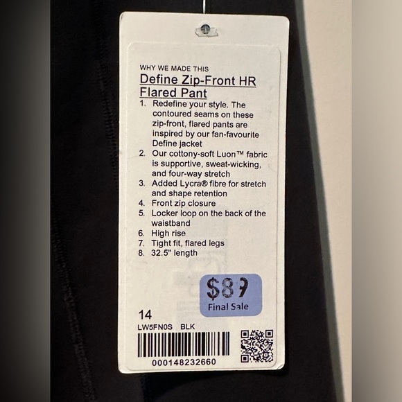 lululemon athletica Black Flare Pants - Picture 4 of 5